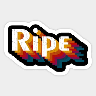 retro vintage Ripe Sticker